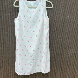 Amanda Uprichard silk shift dress with palm tree print